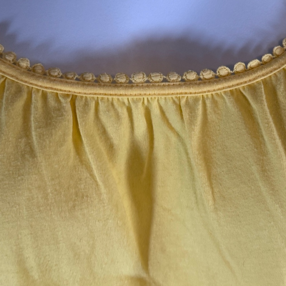 Basic Editions Yellow Short Sleeve Top 3X | Soft Casual Tee Blouse - Picture 4 of 11